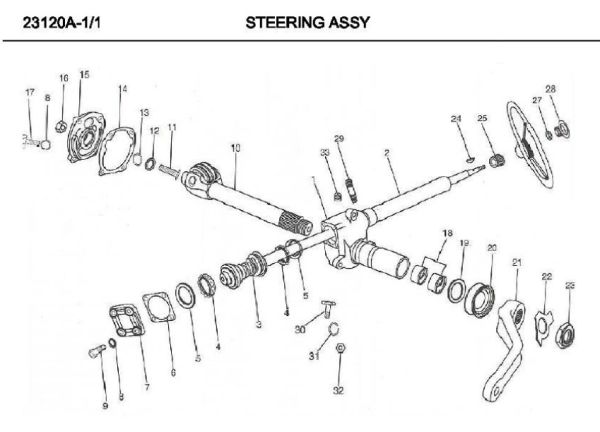 STEERING SPINDLE ASSY